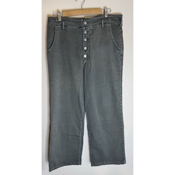 Anthropologie Pilcro Barrel Pants Button Fly High Rise Wide Leg Size 30 Y2K - Picture 1 of 5